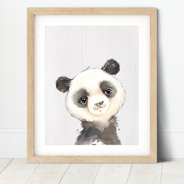 Aquarellfarben Panda Kinderzimmer Printmedien Poster (Von Creator hochgeladen)