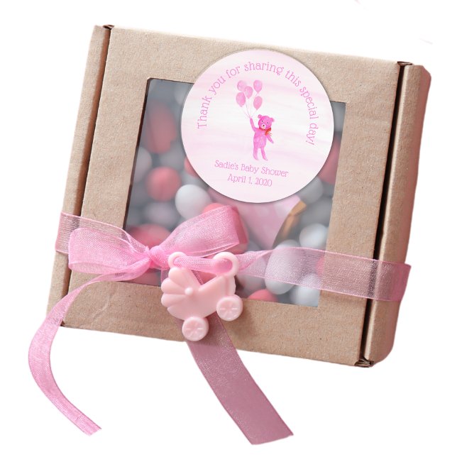 Aquarellfarben Pink Teddy Bären Ballons Stickers (Von Creator hochgeladen)