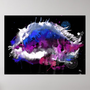 Aquarellfarben Poster