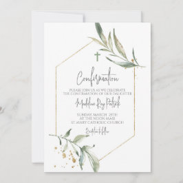 Aquarellfarben-Rahmenbestätigung Einladung