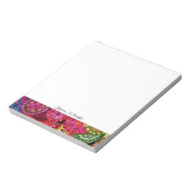 Aquarellfarben Rainbow Colors Mandala Notizblock