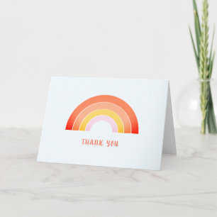 Aquarellfarben Rainbow Farbige Vielen Dank Karte