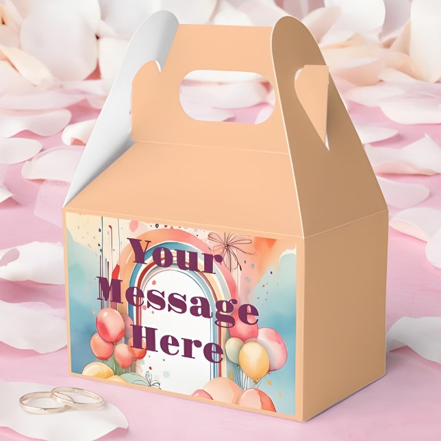 Aquarellfarben-Regenbogen-Bliss-Party Geschenkschachtel (Von Creator hochgeladen)