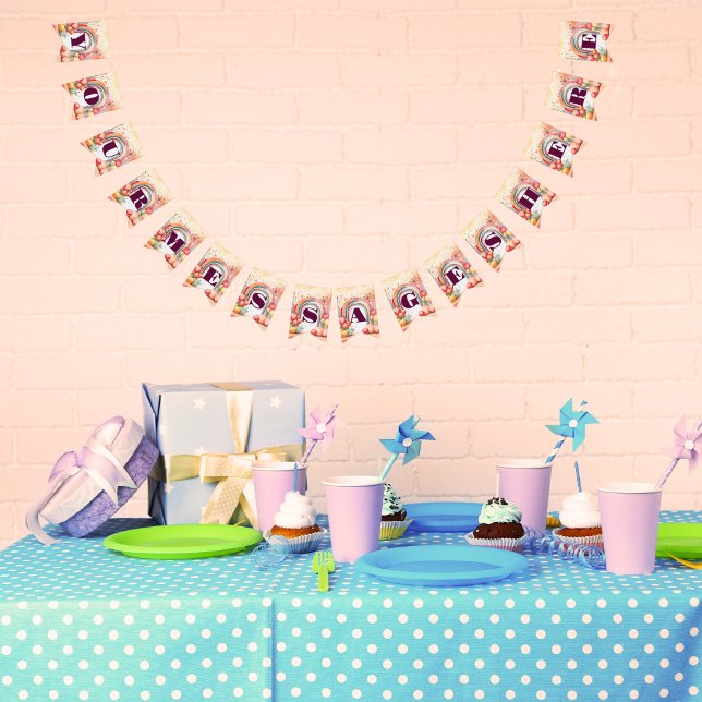 Aquarellfarben-Regenbogen-Bliss-Party Wimpelkette (Von Creator hochgeladen)