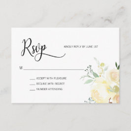 Aquarellfarben Rosa Beige Blumenzange RSVP