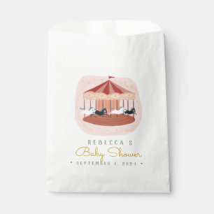 Aquarellfarben Rosa Karussell Geschenktütchen