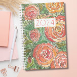 Aquarellfarben-Rose 2024 Monatsplaner Planer<br><div class="desc">Bleibe im Stil mit unseren nicht-datierten Watercolor Rose 2024 Monthly Planner. Dieser Planer besticht durch eine wunderschöne Aquarellfarben-Rose in sanften Fingern und Korallen, die Ihrer täglichen Planung eine elegante, künstlerische Touch verleihen. Das Cover zeichnet sich durch eine zentrierte, kühne und moderne "2024" aus, die an das Jahr angepasst werden kann....</div>