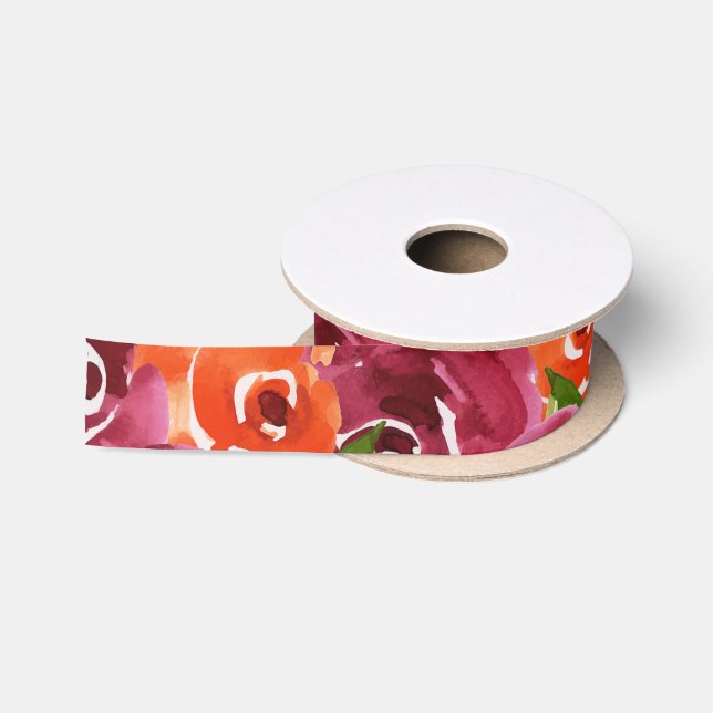 Aquarellfarben Satinband (Spule)