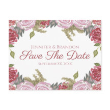 Aquarellfarben Save the Date