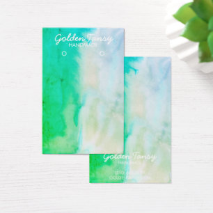 Aquarellfarben-Schmuckkarte für Nekklace