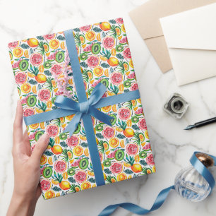 Aquarellfarben skizziert detailliertes Muster von Geschenkpapier