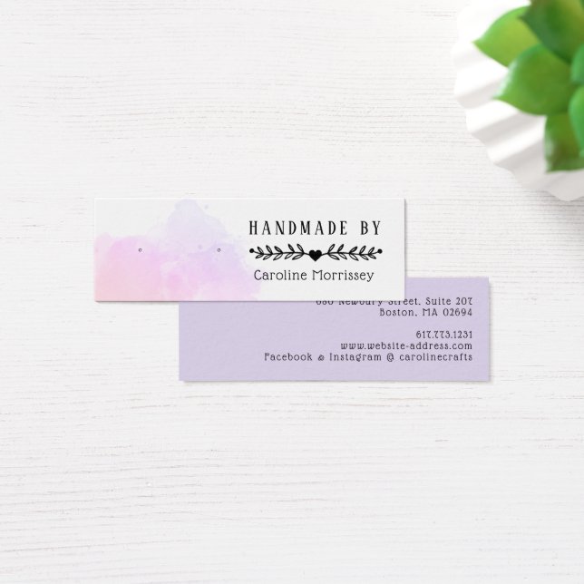 Aquarellfarben-Splash-Deckenkarte Ohrensichtkarte (Schreibtisch)