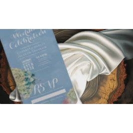 Aquarellfarben Sukkulente Pflanze Light Blue Weddi All In One Einladung