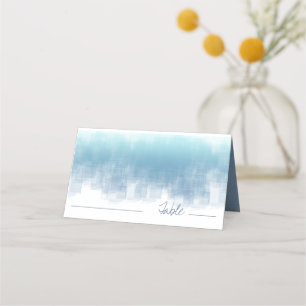 Aquarellfarben Tabelle farbig blau ID774 Platzkarte
