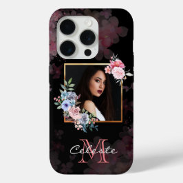 Aquarellfarben und Blumenrahmen - Anpassen Case-Mate iPhone Hülle