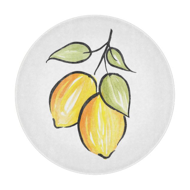 Aquarellfarben und Tinten Schneidebrett (Vorderseite)