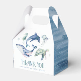 Aquarellfarben unter dem Meer Gefälligkeitsboxen Geschenkschachtel