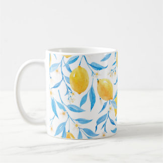 Aquarellfarben: von Hand gezeichnet Muster. Kaffeetasse
