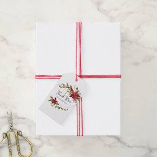 Aquarellfarben Weihnachten Geschenkanhänger