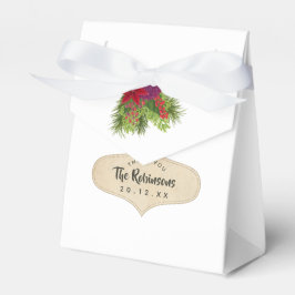 Aquarellfarben Weihnachten Geschenkschachtel