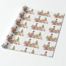 Aquarellfarben Weihnachtszene 