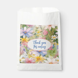 Aquarellfarben Wildblumen Brautparty Gefälligkeits Geschenktütchen