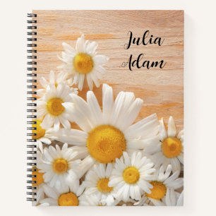 Aquarellfarben-Wildblumen personalisierter Name No Notizbuch