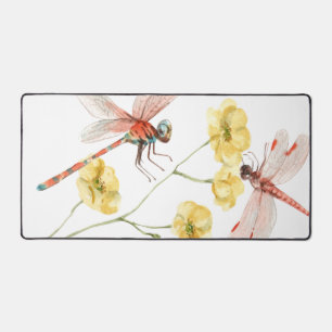 Aquarellfarben-Wildblumen Personalisierter Skriptn Schreibtischunterlage