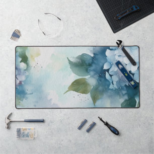 Aquarellfarben-Wildblumen Personalisierter Skriptn Schreibtischunterlage