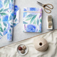 Aquarellfarbene abstrakte Blumenmuster