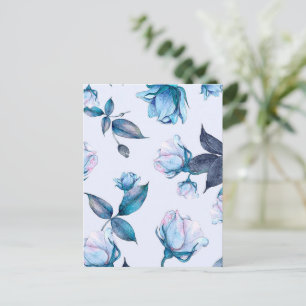 Aquarellfarbene Blume 10 Postkarte