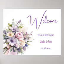 Aquarellfarbene Blume. Begrüßungszeichen.