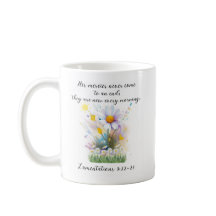 Aquarellfarbene Blume mit Zitat
