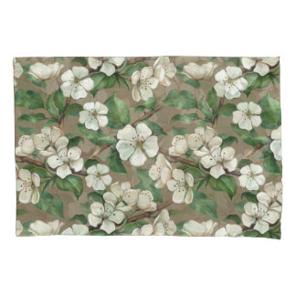 Aquarellfarbene Blume: Vintages Muster. Kissenbezug