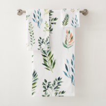 Aquarellfarbene Blumenelemente