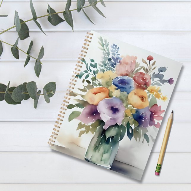 Aquarellfarbene Bouquet-Malerei Planer (Von Creator hochgeladen)