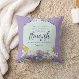 Aquarellfarbene Bouquet-Schrift Doppelseitig Kissen