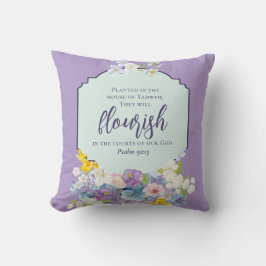Aquarellfarbene Bouquet-Schrift Doppelseitig Kissen