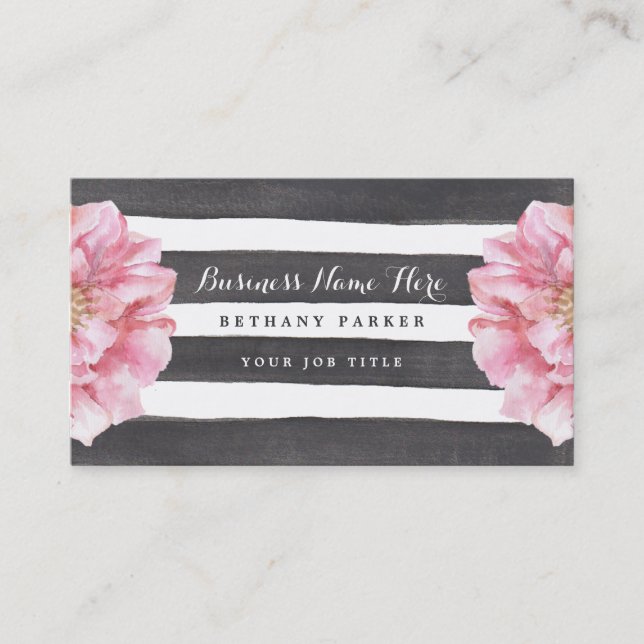 Aquarellfarbene Business Cards Visitenkarte (Vorderseite)