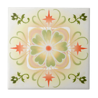 Aquarellfarbene, geometrische Abstrakte Keramik Fliese