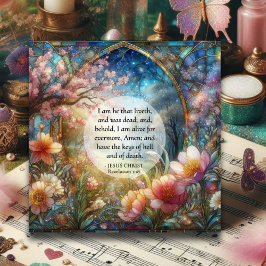 Aquarellfarbene Glasbläserbibel Ostern Feiertagskarte