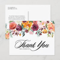 Aquarellfarbene Herbstblüten Hochzeit im Herbst Da