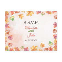 Aquarellfarbene Herbstlaube Hochzeit im Herbst uAw