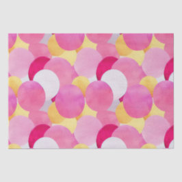 Aquarellfarbene, lebhafte, lackierte Frühlingsblum Seidenpapier