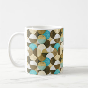 Aquarellfarbene, moderne geometrische, nahtlose Fl Kaffeetasse