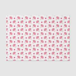 Aquarellfarbene niedliche Pilze und Polka-Punkte Seidenpapier