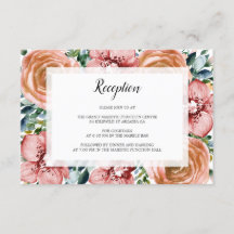 Aquarellfarbene Orangefarbene Rose Orchideen