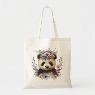 Aquarellfarbene Panda Niedlich Tragetasche
