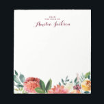 Aquarellfarbene Personalisierte Notepad-Stationier Notizblock<br><div class="desc">Hübschere Notepads im Kleinen Bayleigh Store!</div>