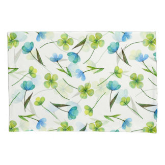 Aquarellfarbene Pflanze: Blumenmuster ohne Naht. Kissenbezug